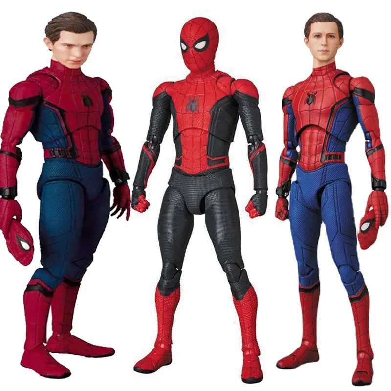 

Disney Spiderman Figure Far From Home Mafex 113 103 047 Spiderman Figure Comic SHF Spider Man Action Figurine Toys Gifts