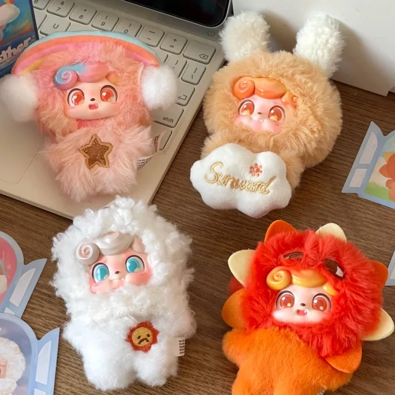 Фото Оригинальный плюшевый брелок-сюрприз Jotoys Qbao Weather Baby Mini Series, модная коллекционная игрушка, милая кукла, настольный подарок №3