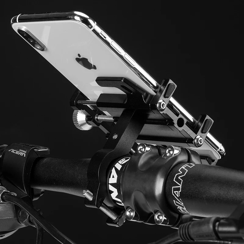 rockbros motorcycle electric bicycle phone holder smartphone cnc aluminum alloy bracket five claws mechanical bike phone holder free global shipping
