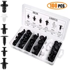 Автомобильный зажим для обшивки дверей, заклепки бампера, 100 шт.