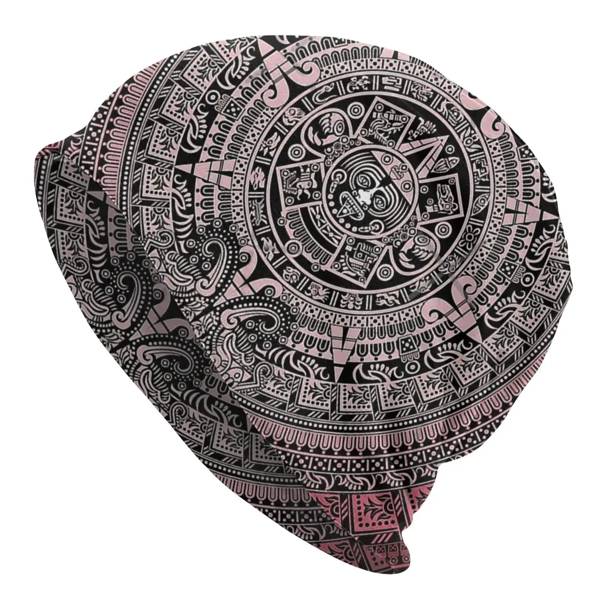 

Pattern Mayan Aztec Calendar Washed Warm Bonnet Outdoor Casual Beanies Protection Men Women Hats