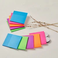 75mm75mm transparent sticky notes 50 sheets s m l size memo pad bookmark marker memo sticker paper office school supplies