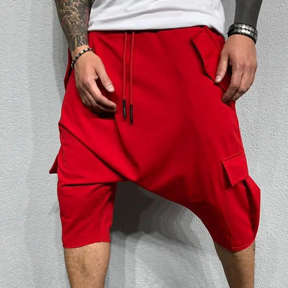 

Cropped Trousers Soft Cotton Blend Harem Trouses Hydrophilic Comfortable Casual Summer Baggy Haroun Bottoms