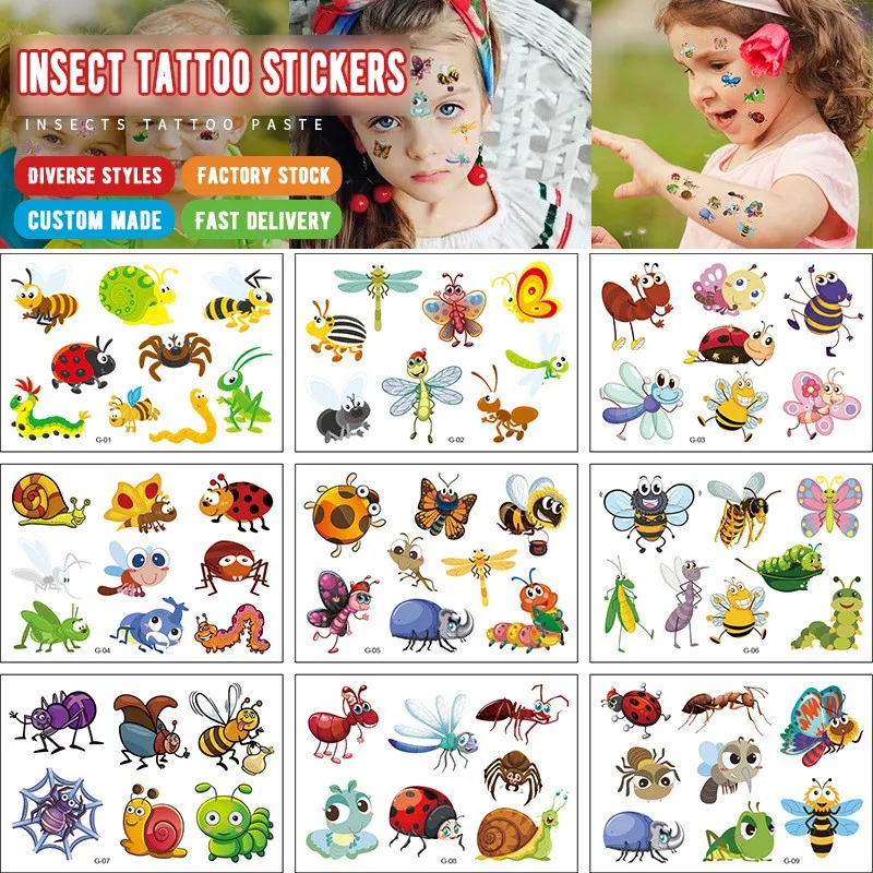 12pcs-of-waterproof-tattoo-stickers-color-three-dimensional-butterfly-tattoo-stickers-flower-insect-stickers-cover-scar-tattoo