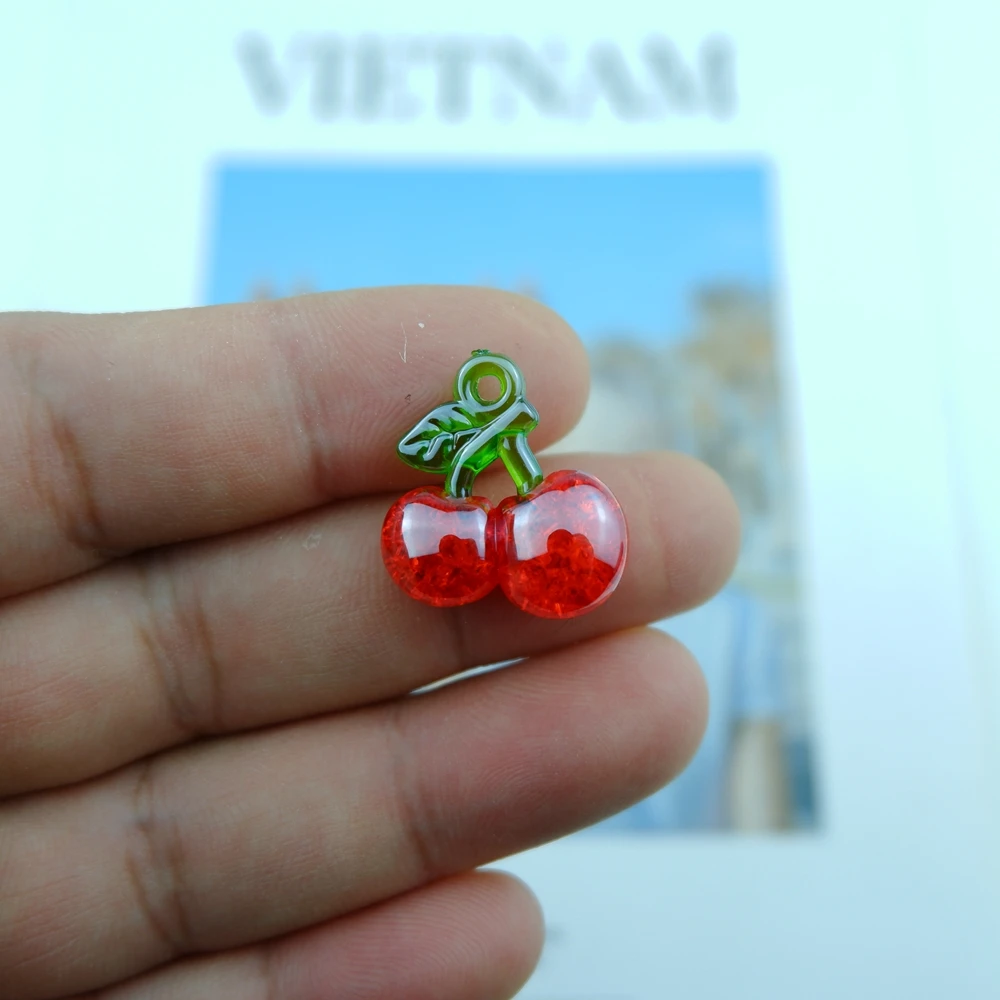 Подвески в виде вишни для изготовления ювелирных изделий аксессуары