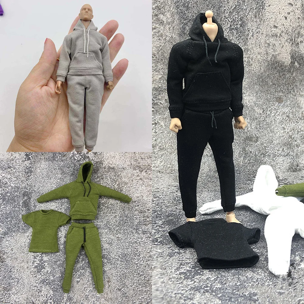 

В наличии, 1/12, мужская спортивная одежда, толстовка, слаксы, футболка с коротким рукавом, костюмы из 3 предметов для 6-дюймовой фигурки