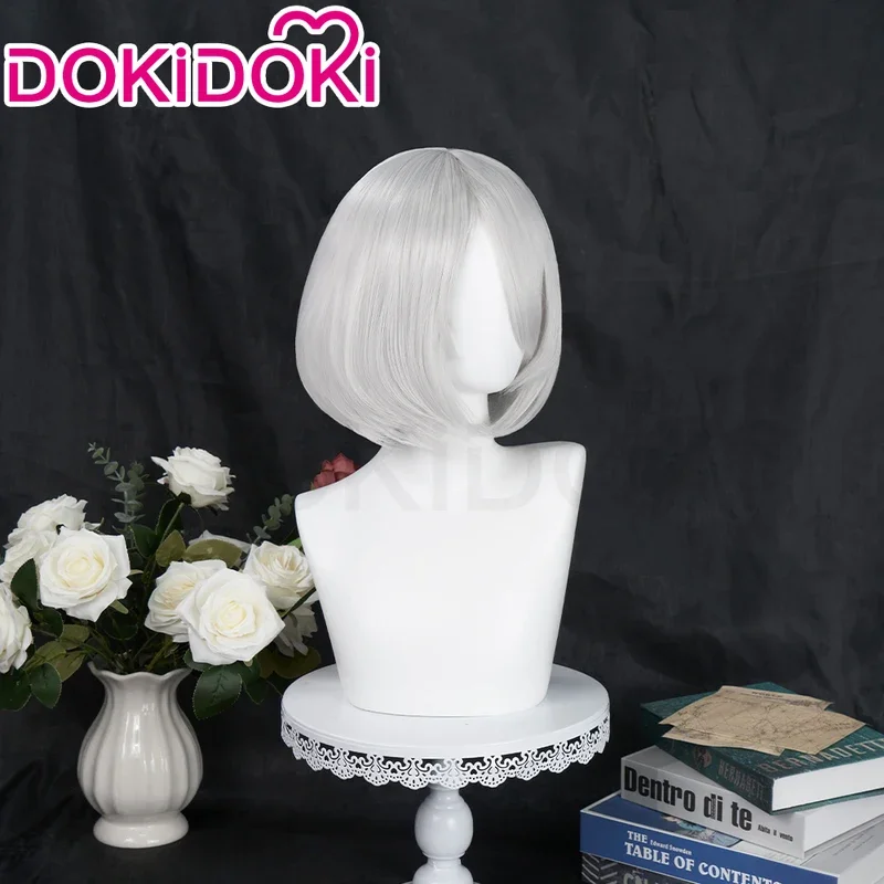 В НАЛИЧИИ 2B Парик Игра Косплей DokiDoki YoRHaa No. 2-х парики типа B женские короткие белые