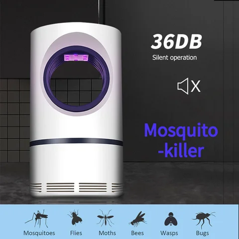 Электрическая USB-лампа для уничтожения насекомых, ловушка для насекомых, УФ-лампа для отпугивания мух, уличная лампа для отпугивания комаро...