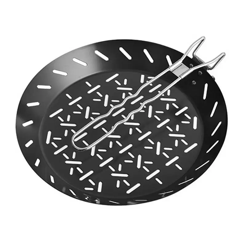 

Новая Сковорода-гриль для барбекю, антипригарная противень для барбекю, перфорированная поверхность для гриля, сковорода, гриль, Топпер, лоток со складной ручкой