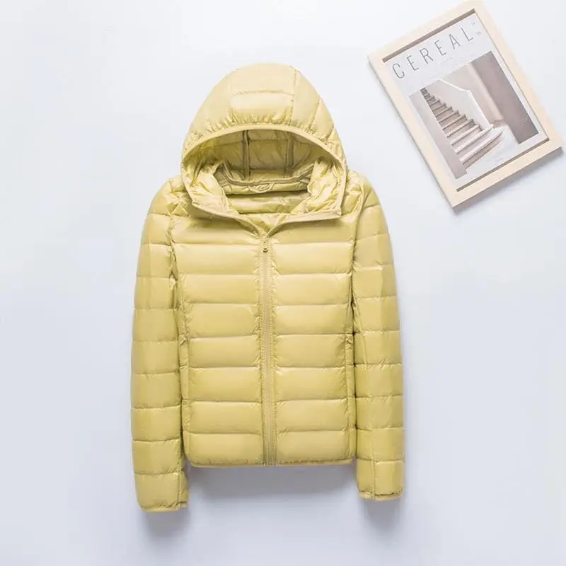 Women Thin Down Jacket White Duck Down Ultralight Jackets Autumn Winter Warm Coats Portable Outwear Multiple Colors Available