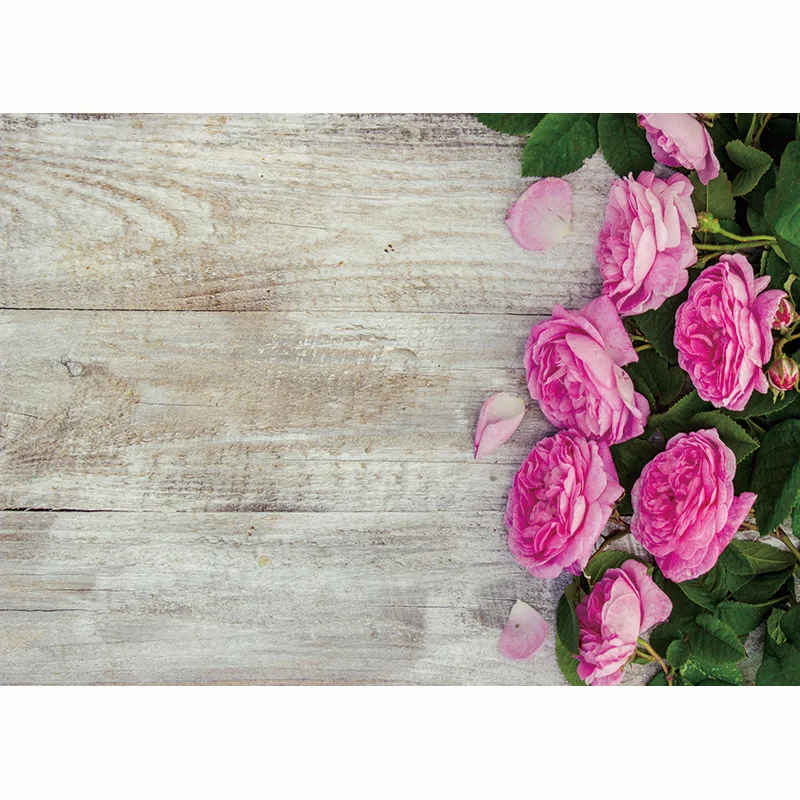 SHUOZHIKE Valentine's Day Rose Flower Photography Background Birthday Wedding Child Portrait Photo Backdrop Studio 210314RAI-02