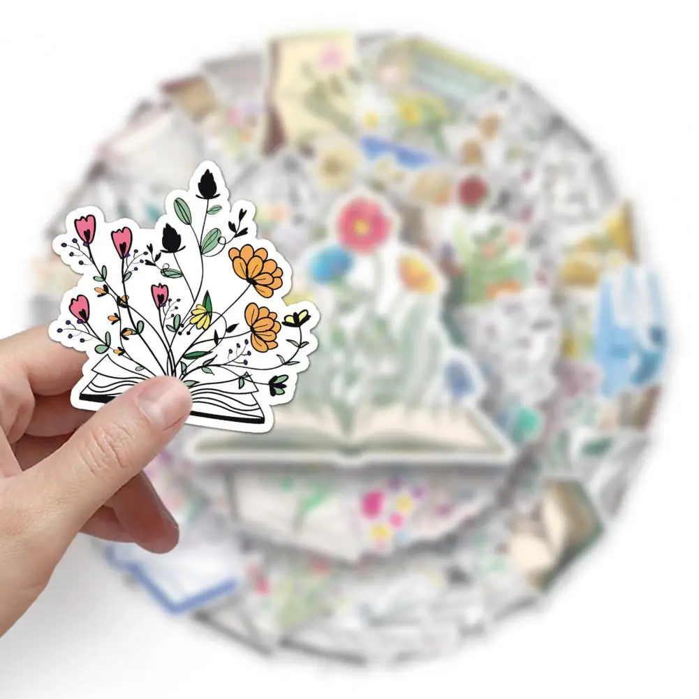

50Pcs Lovely Cartoon Decal Hand Account Journal Album Stickers Stationery Stickers Reusable DIY Decoration