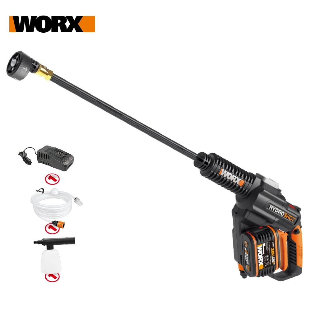 Worx 20V Hydroshot WG630E.5 Brushless Crodless Car Washer Re