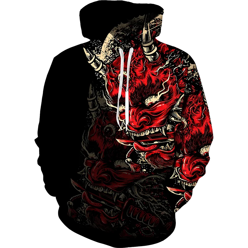 

2023 New Anime Hoodie 3d Japanese Samurai Sweatshirt MenWomen Fashion Black Hoodies Pullover Autumn And Winter Men's Clothing