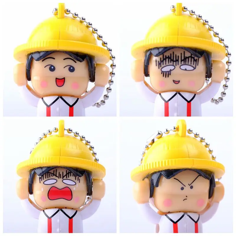 

6cm Kawaii Face Doll Chi-bi Maruko Anime Figure Cute Maruko-chan Keychain Pendant Model Toys For Kids Girls Gift