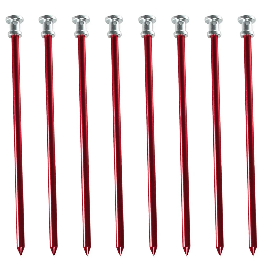 

8 Pcs Beach Tents Ground Nail Stakes Nails Camping Portable Aluminium Alloy Peg