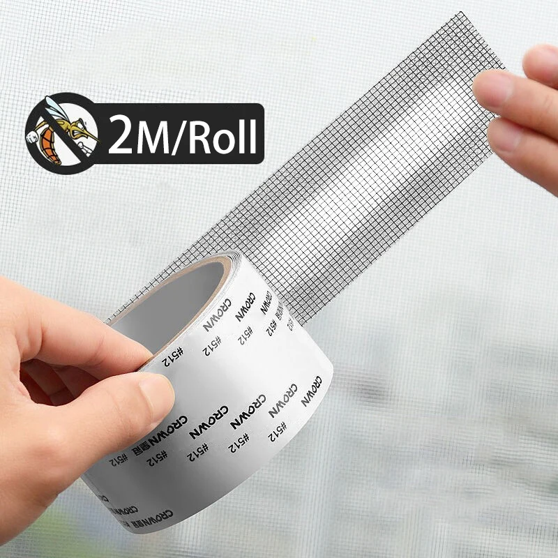 

Net Mesh Repair Tape Window Screen Repair Tape Self-adhesive Door Fix Patch Anti-Insect Mosquito Fly Mesh Broken Holes Repair