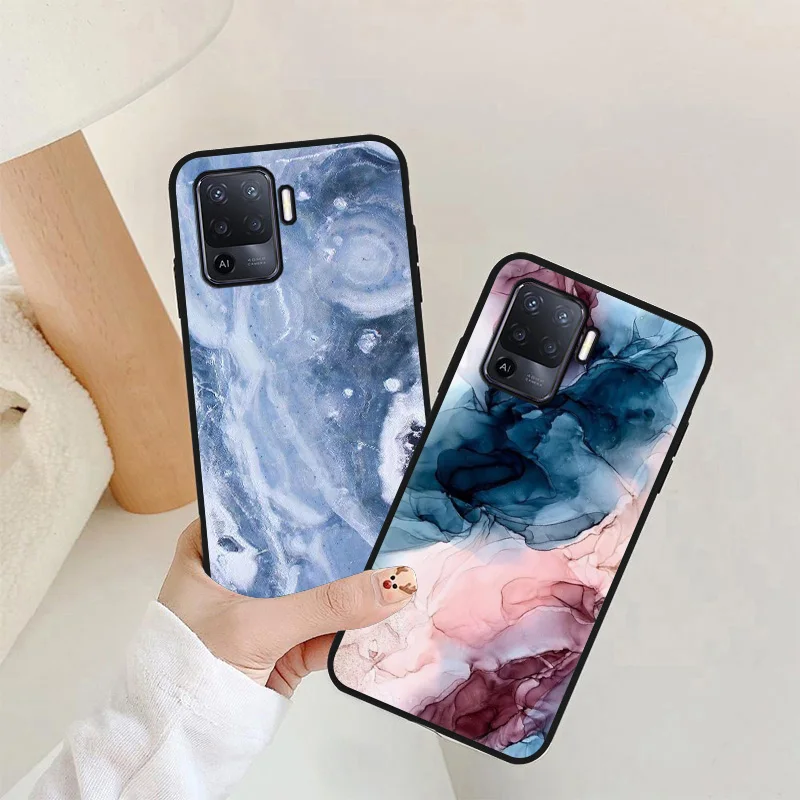 

Marble Pattern Phone Case for OPPO A72 Case Funda for OPPO A73 A71 A53 A52 A94 A93 A8 A15 A5S A3S Reno 5 4 Lite Cover Shockproof