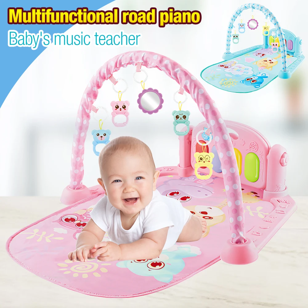 

Детский мягкий игровой коврик с клавиатурой пианино детский коврик для музыки-пазл обучающие игрушки для детей ползание подарок для детей