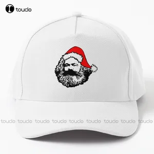 Karl Marx Santa Design Baseball Cap Black Hats Outdoor Cotton Caps Hip Hop Trucker Hats Cotton Denim Caps Streetwear Harajuku