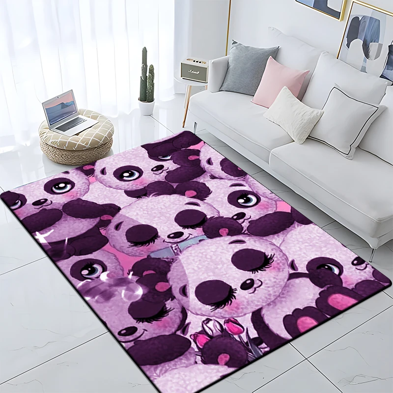 3D Printing Panda Non-slip Printed Carpet for Living Room Large Area Rug Soft Carpet Home Decoration Mats Boho Rugs Dropshipping