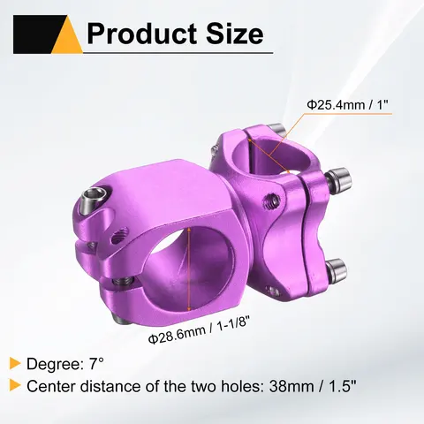Велосипедный вынос 25,4/31,8 мм, 50 мм, алюминий