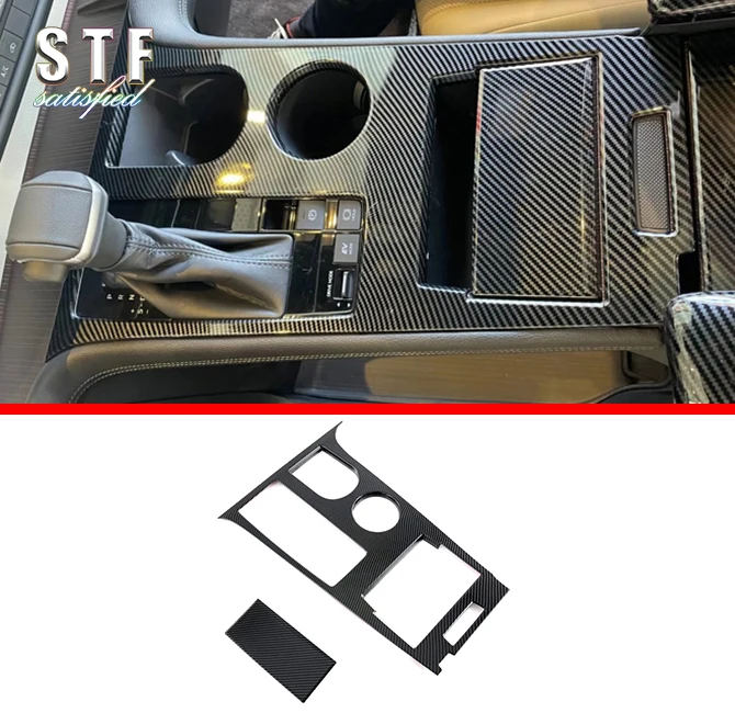 

Стильная Внутренняя крышка ручки переключения передач из углеродного волокна, отделочная панель для Toyota Sienna (XL40) 2021 2022