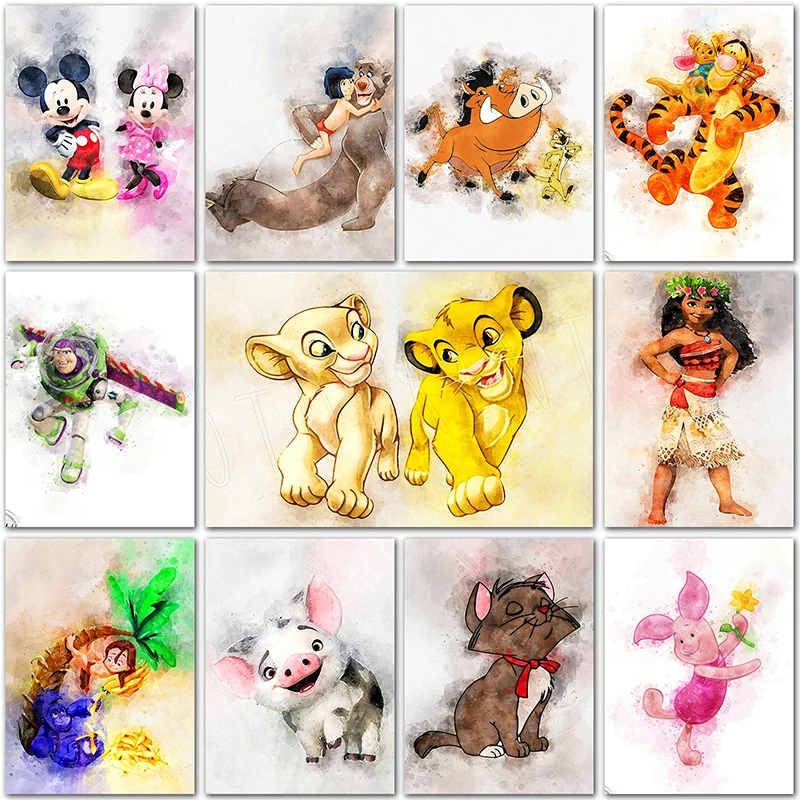 

5D DIY Diamond Painting Disney Mickey Mouse The Lion King Toy Story Home Decor Full Square&Round mosaic embroidery Cross stitch