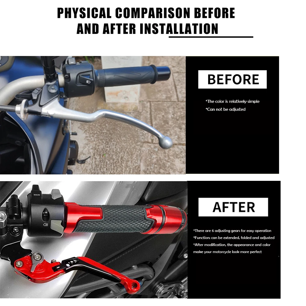 Мотоциклетные аксессуары регулируемые складные рычаги тормозной муфты с ЧПУ