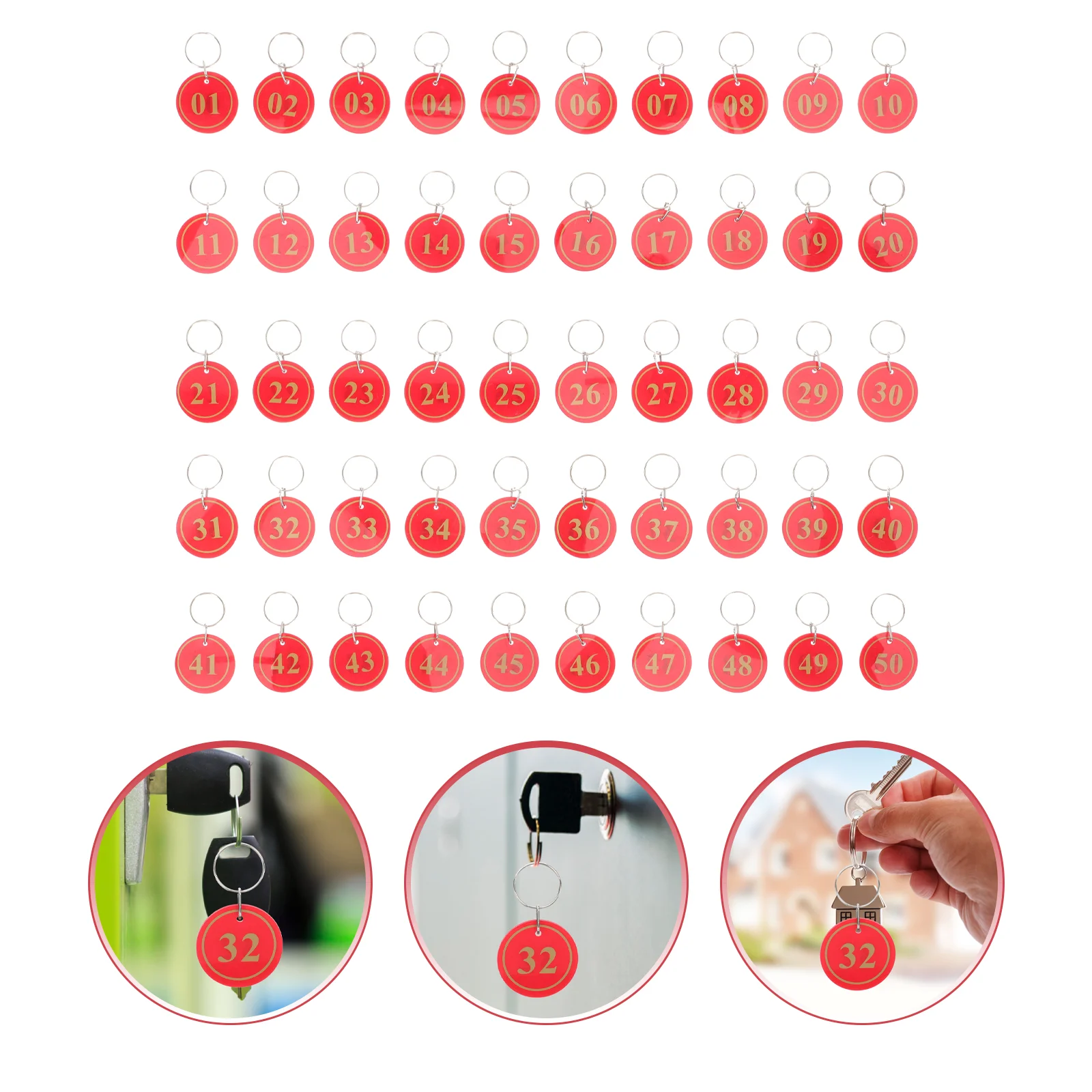 

Tags Number Key Tag Ring Id Luggage Numbered Chain Keychain Round Labels Ringssign Date Plate Cabinet Identifier Name Pet Marker