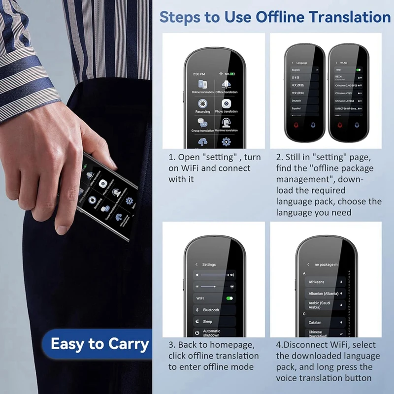 Language Translator 138+ Languages Translation In Real Time Voice Device For Learning Travel Business