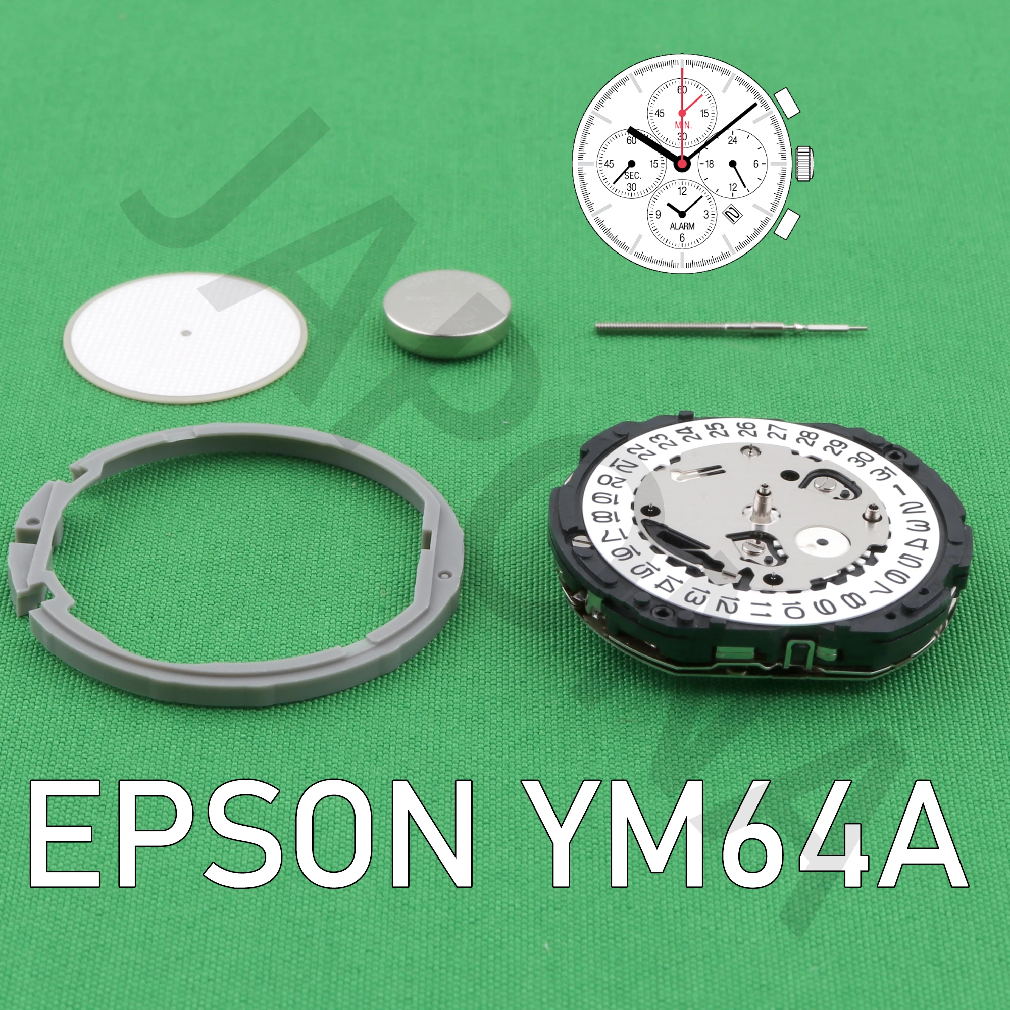 YM64 movement japan EPSON YM64A movement Center Chronograph YM64