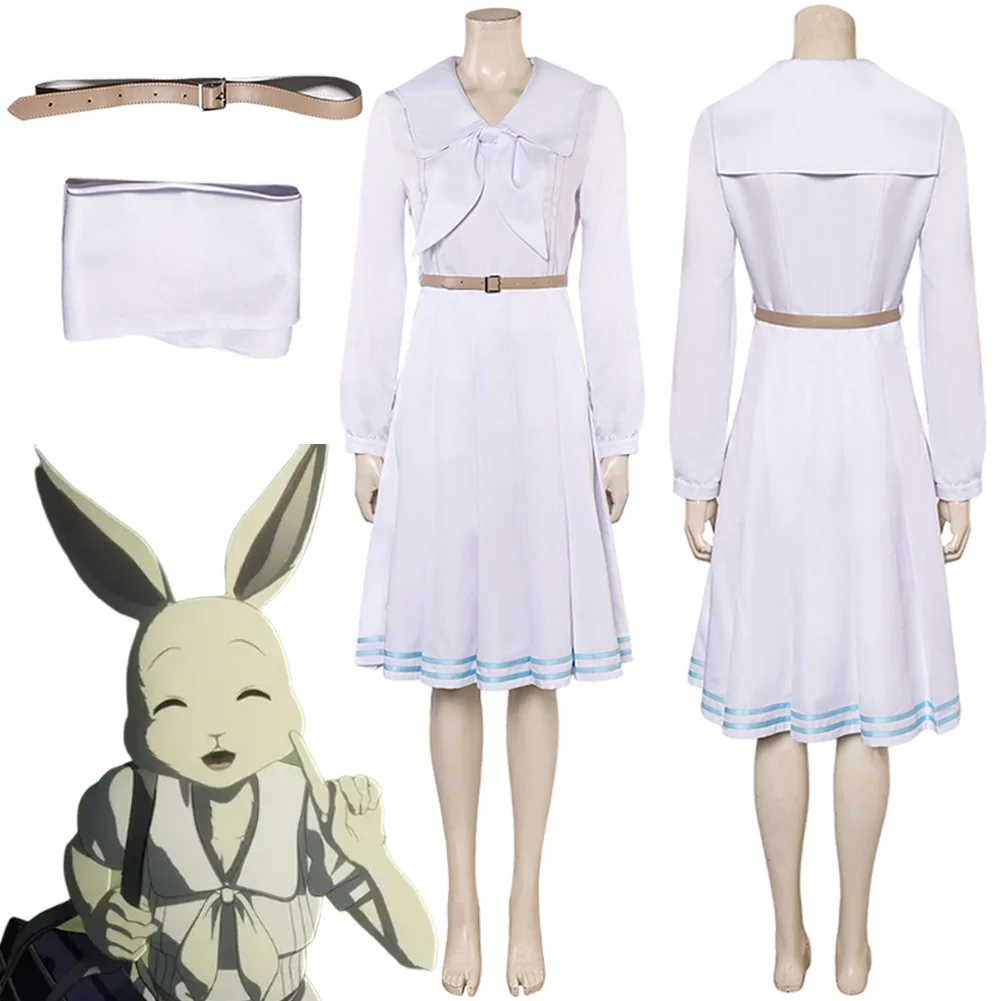 Кролик Хару Косплей Фэнтези Белое Платье Одежда Аниме Зверь Звезды Костюм
