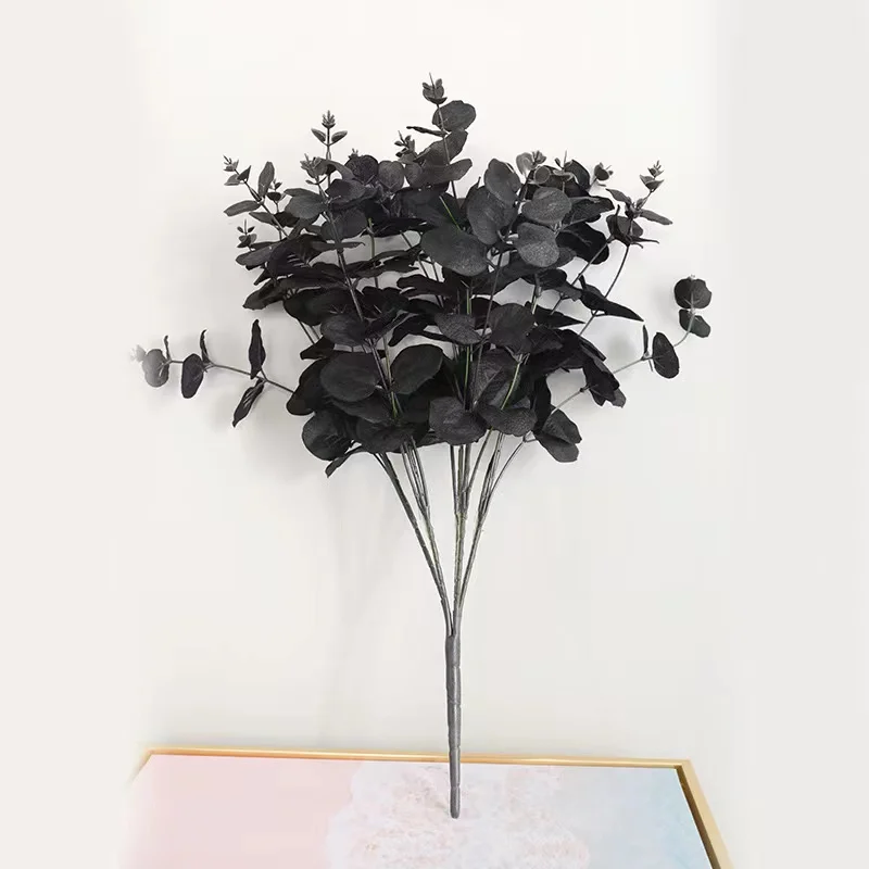 

Simulation 5 Forks 20 Heads Eucalyptus Wedding Simulation Eucalyptus Leaves Artificial Flowers Living Room Home Decoration