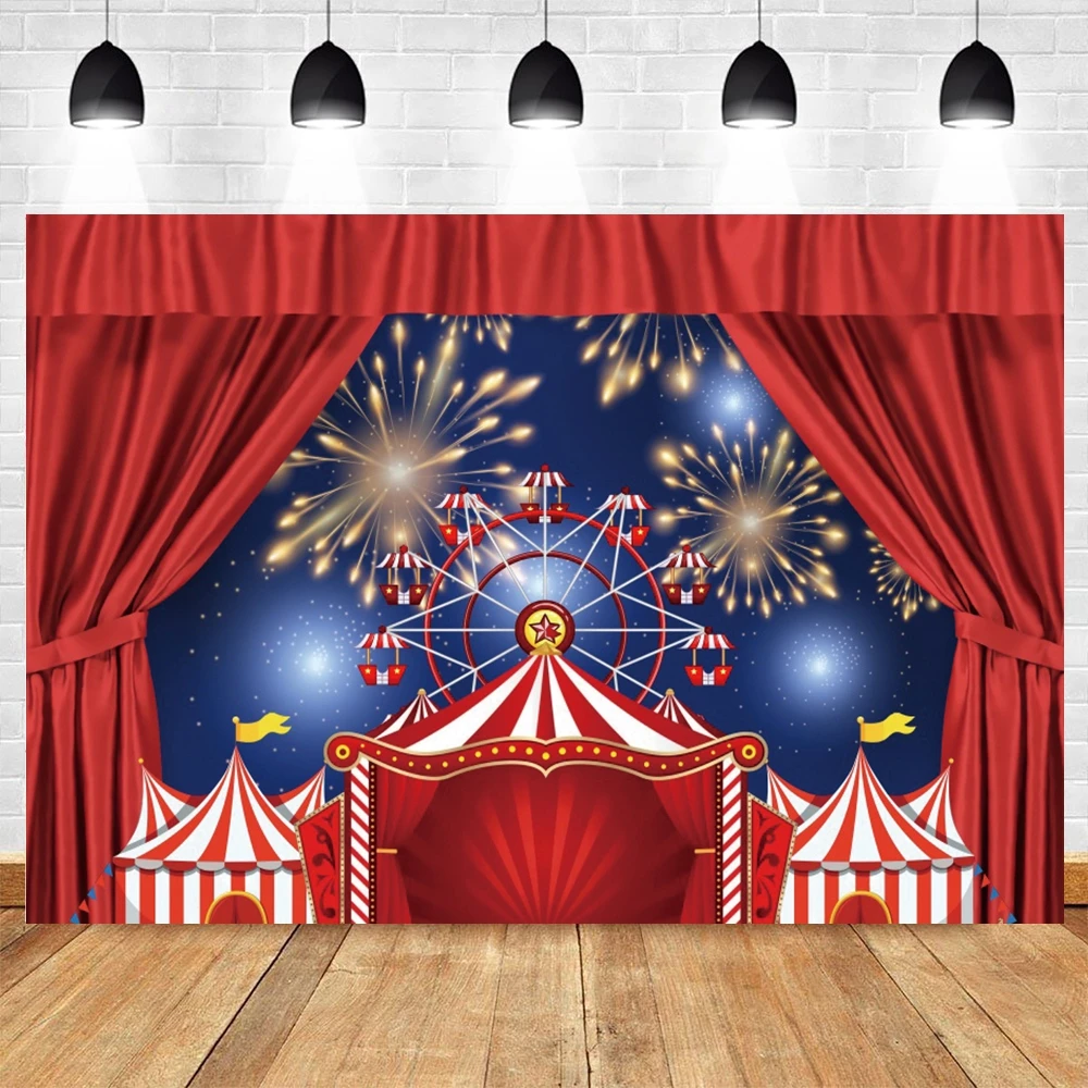 

Photophone Baby Birthday Circus Decoration Photography Backdrop Photozone Kids Show Party Photo Studio Photographic Background