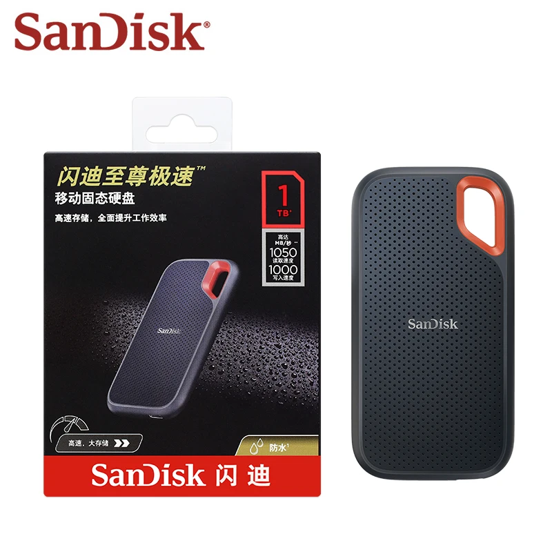 Оригинальный портативный SSD SanDisk Extreme E81 E61 E30 2ТБ 1ТБ 500ГБ USB 3.1 Type C/A внешний твердотельный диск.