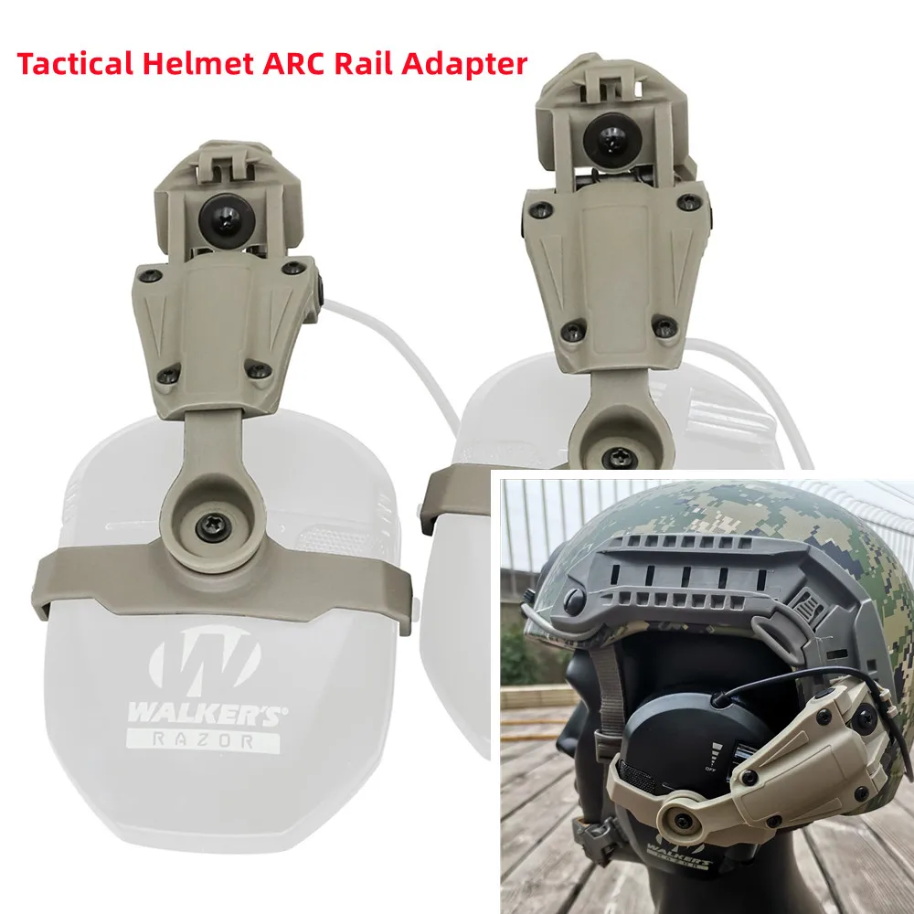 Hearangel Tactical Helmet Wendy/ARC Rail Adapter for Walker's Razor Slim Electronic Hearing Protection Shooting Headphone Earmuf