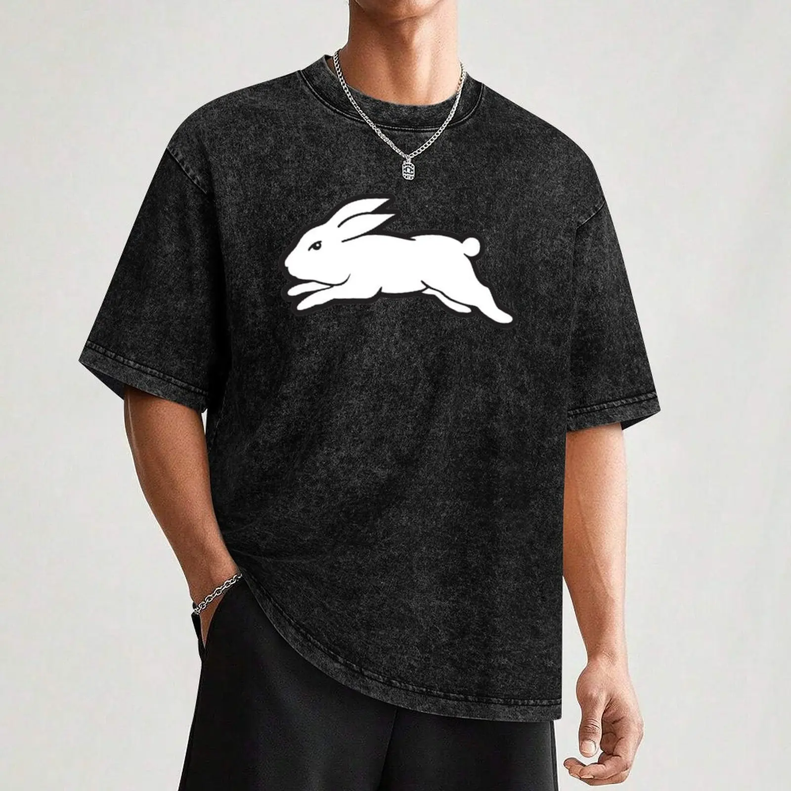 Футболка Reggie-Rabbitohs одежда больших размеров рубашки с рисунком мужские футболки