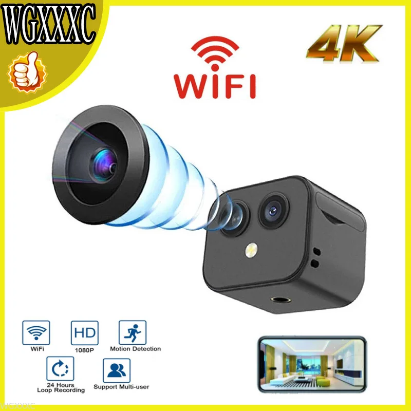 

Беспроводная секретная видеокамера D3 HD 4K с Wi-Fi и функцией ночного видения