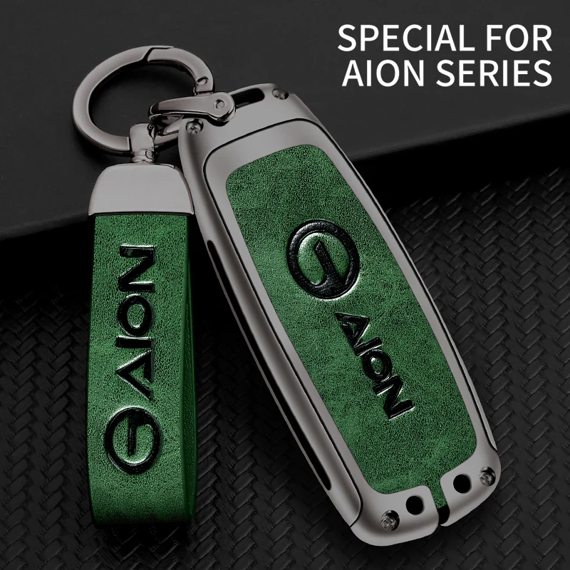 

1 Set Aluminum Alloy Car Key Case Car Keychain Key Chain For GAC Aion Y LX S SPlus V Trumpchi GE3 GS3S PHEV Auto Accessories