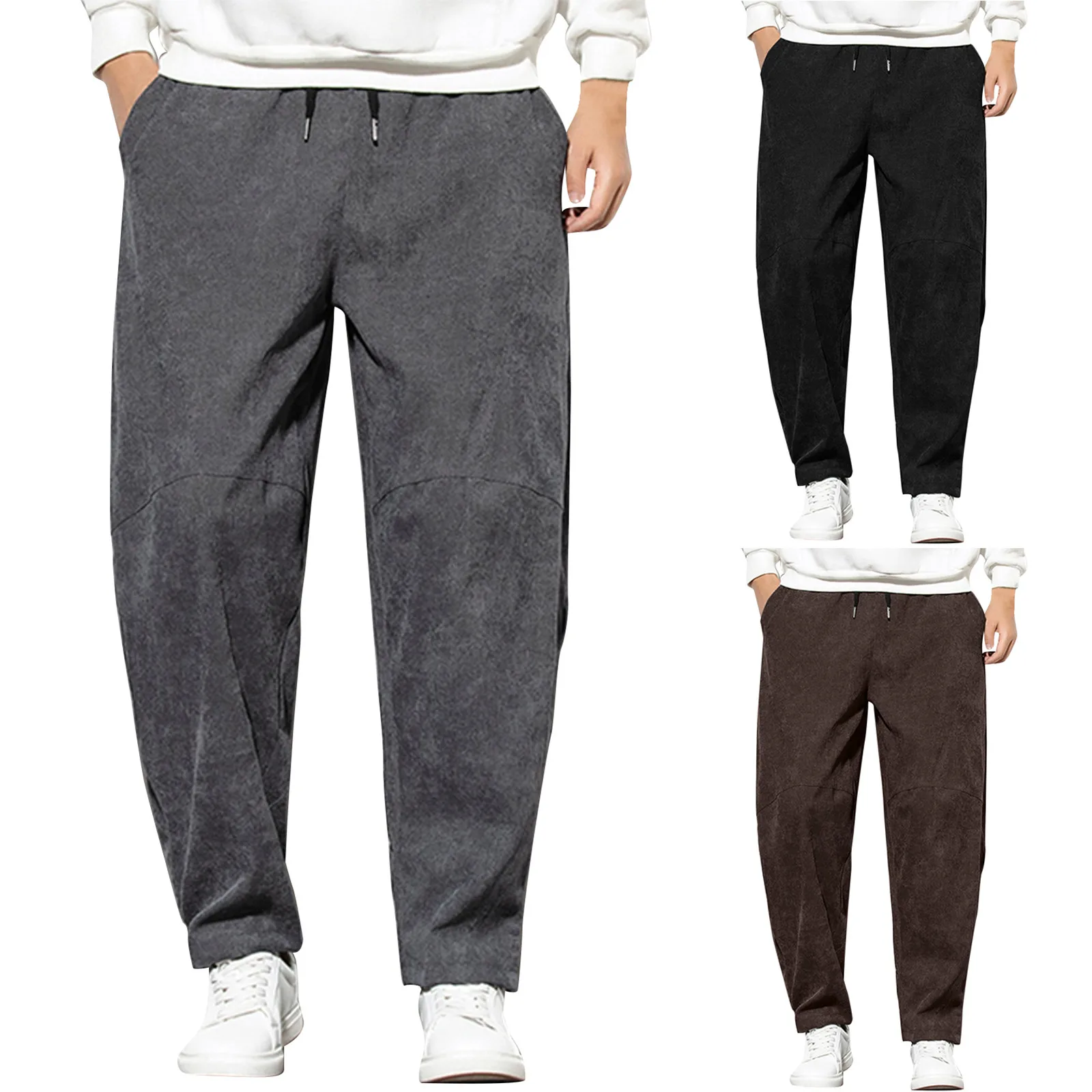 

Trousers Size Casual Corduroy Pants Lace Large Men's Colour Fashion Men's pants