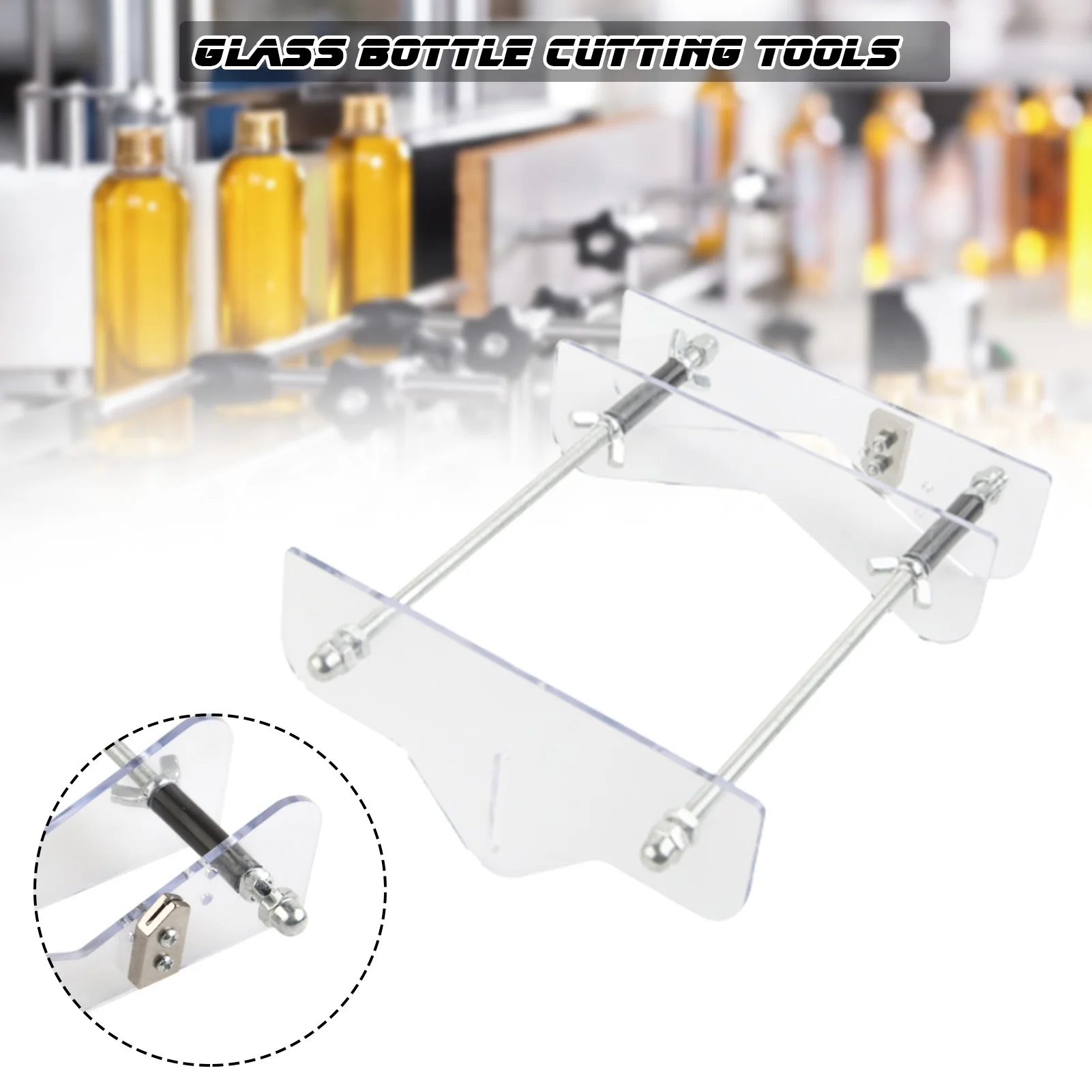 

Стеклянная бутылка DIY инструмент для резки, Многофункциональный ручной резак для винных бутылок, прочный ручной инструмент, резак, простота...