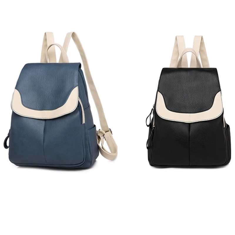 

Женский рюкзак, кожаный рюкзак в стиле пэчворк, школьная сумка для девочек, дорожная сумка с защитой от кражи