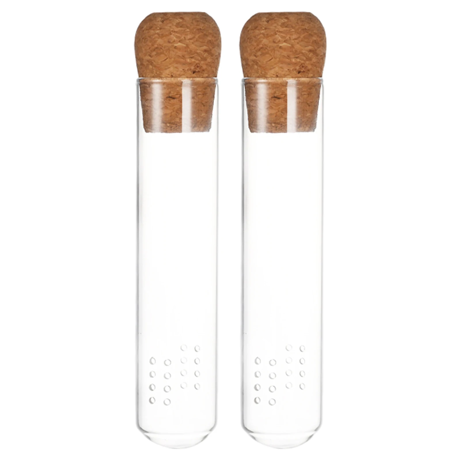 

2pcs Ergonomic Lightweight Tea Infuser Leakproof Portable Practical Kitchen Safe For Loose Tea With Cork Cup Office Travel Funny