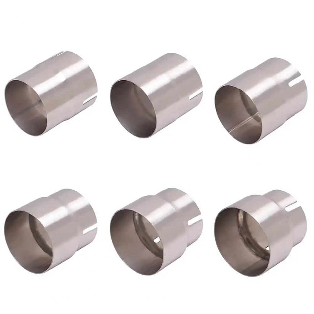 

Exhaust Adapter Corrosion-resistant Silver Color Universal Car Stainless Steel Standard Exhaust Convertor for Motorcycle