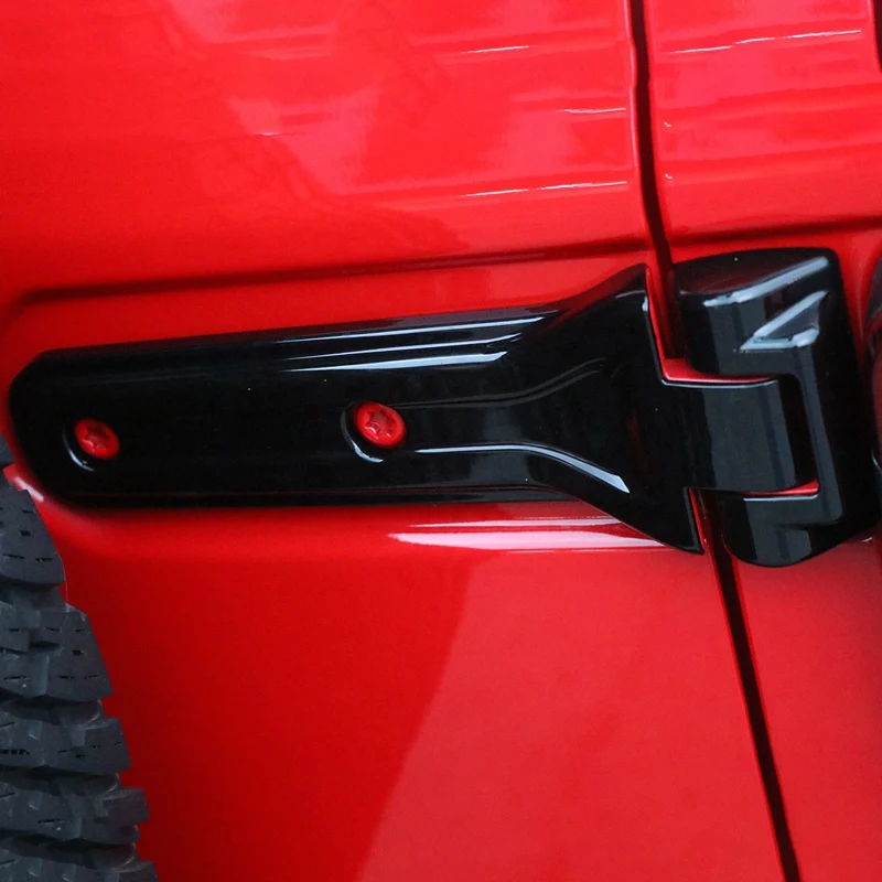 Car Spare Tire Tailgate Door Hinge Covers Stickers For Jeep Wrangler JL 2018 Up Exterior Accessories Styling