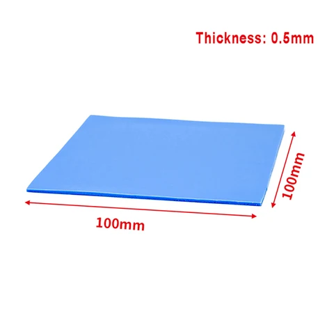 Термопрокладка 6,0 Вт/мК 100*100 для радиатора процессора GPU - изображение
