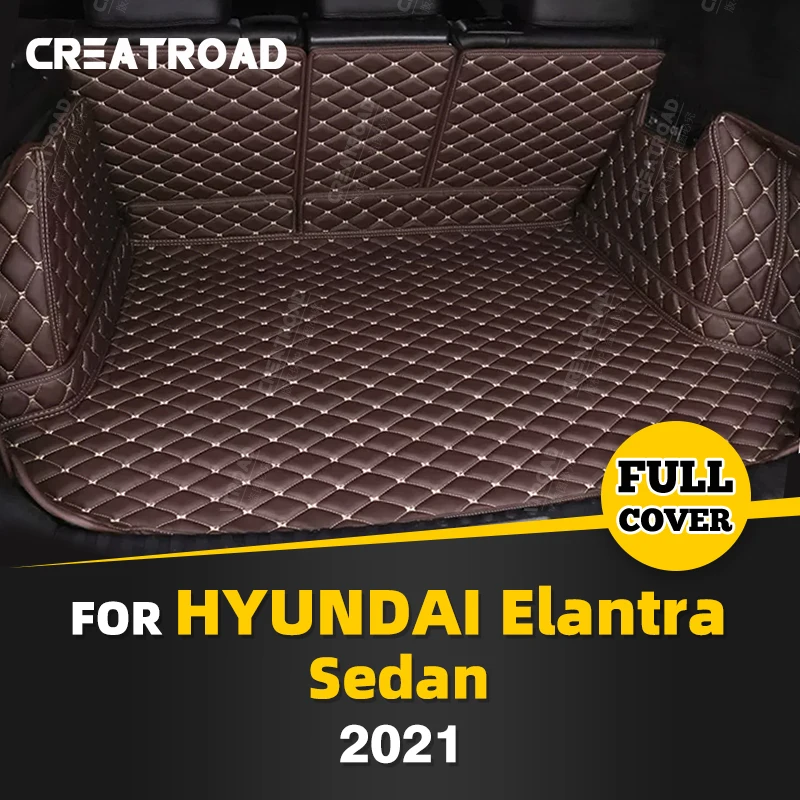 

Автомобильный коврик для багажника с полным покрытием для Hyundai Elantra Sedan 2021, коврик для багажника автомобиля, подкладка для груза, защитные аксессуары для интерьера