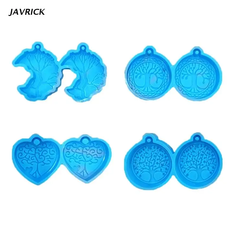 

1/4Pieces Earring Resin Molds Life Tree Earring Mold for Jewelry Making Silicone Molds for Resin DIY Fashion Earring