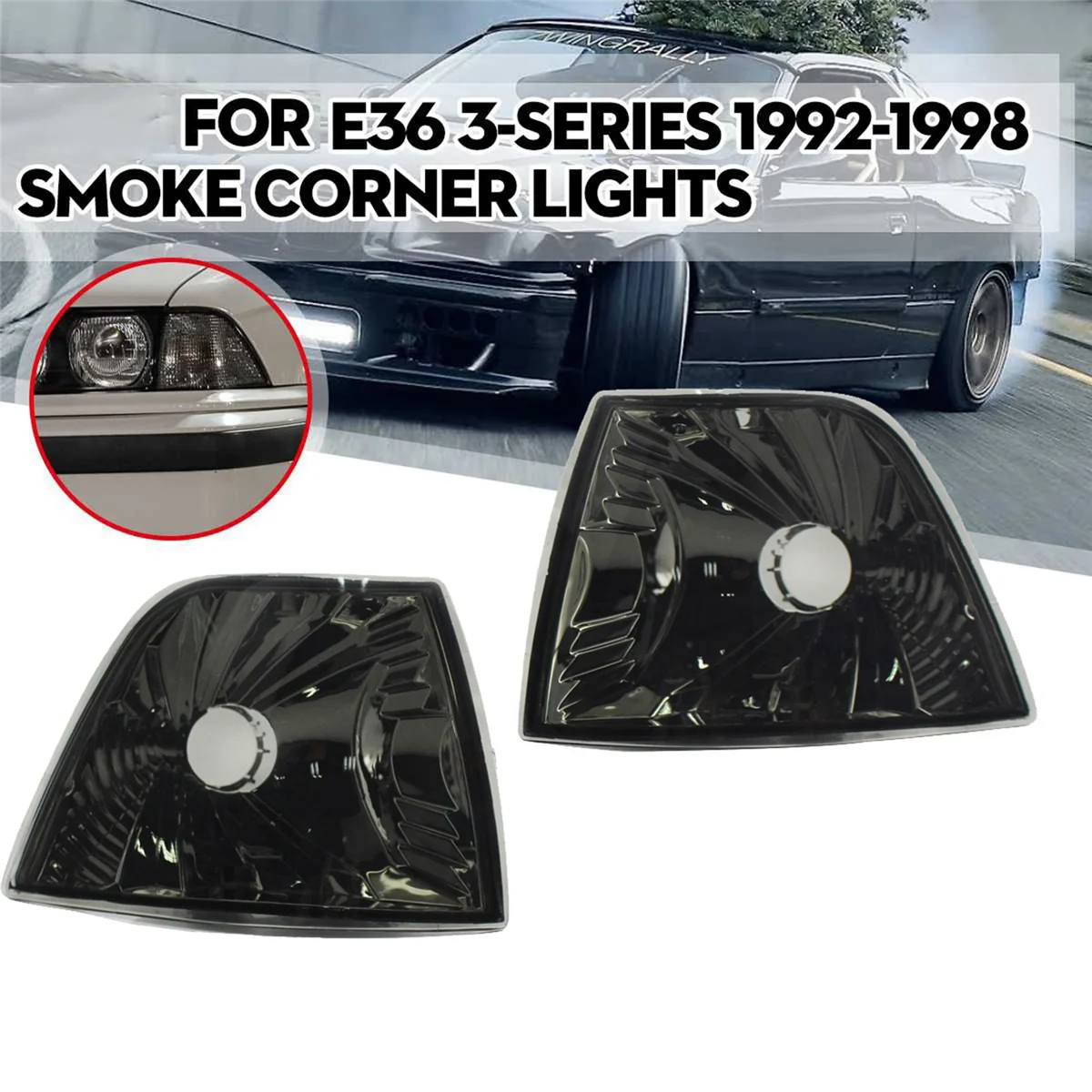 2 шт. световой сигнал поворота для BMW E36 3-Series 1992-1999 4DR Седан/хэтчбек